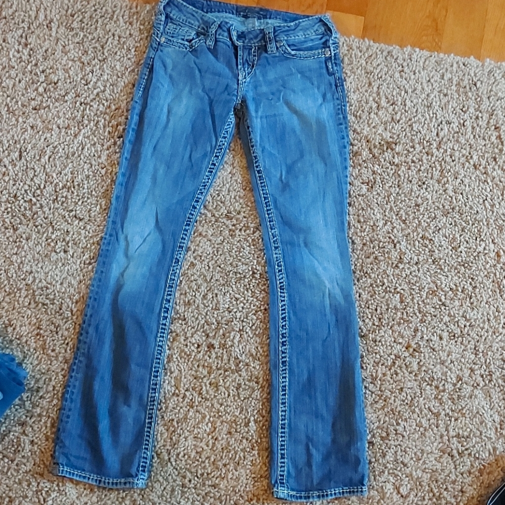 Girls Silver jeans - Tuesday 16 1/2
